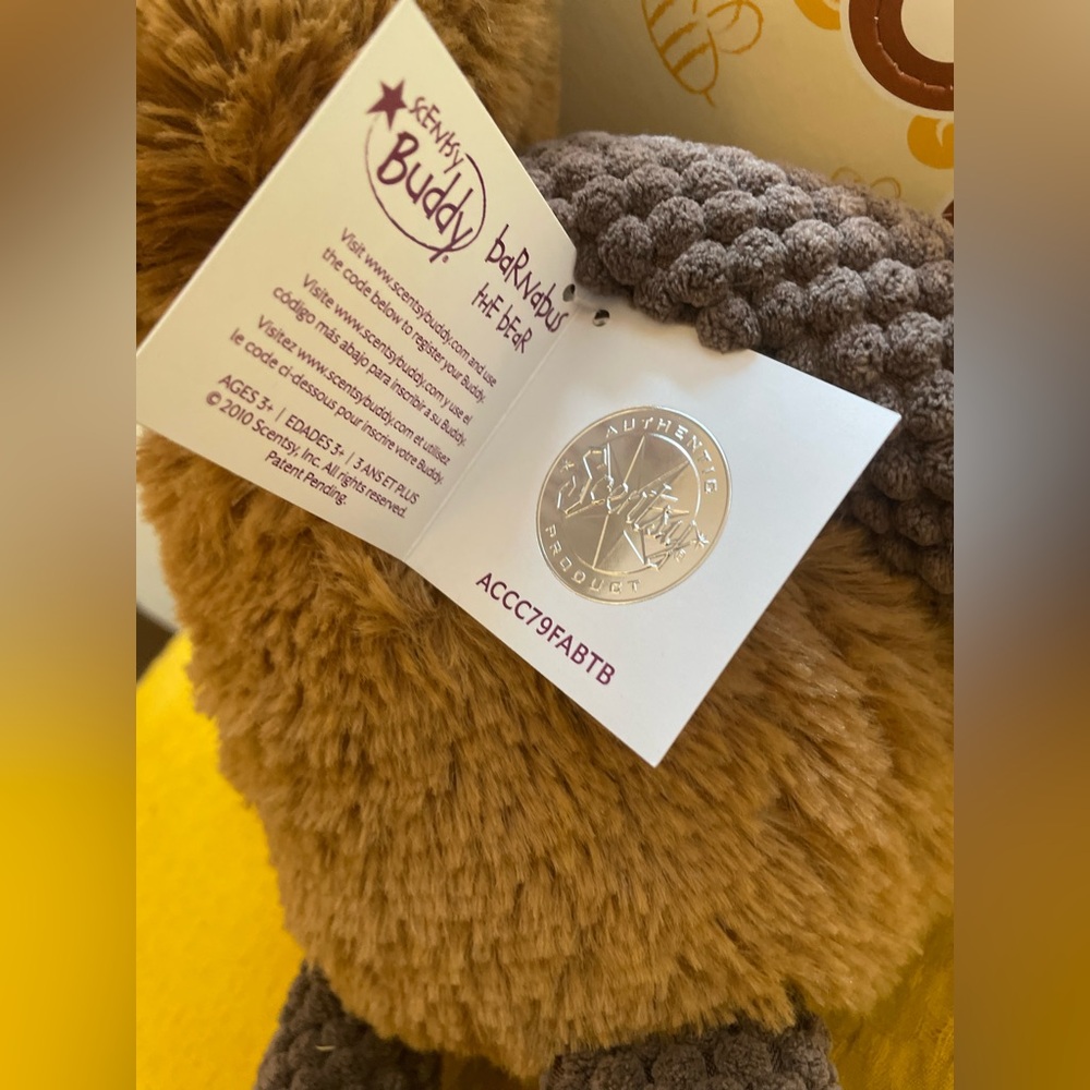 New With Box! Scentsy Buddy Barnabas Bear Plush Stuffed Animal Toy Holiday Gift - Picture 3 of 6